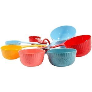The Pioneer Woman Timeless Beauty 7-Piece Melamine Measuring Cup Set